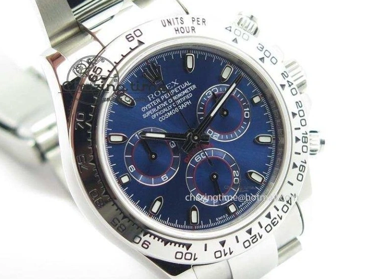 AAA Replica Watches Blue On Bracelet 116520 A SS Daytona Edition JF Dial 3944 Best QuickDry 1227